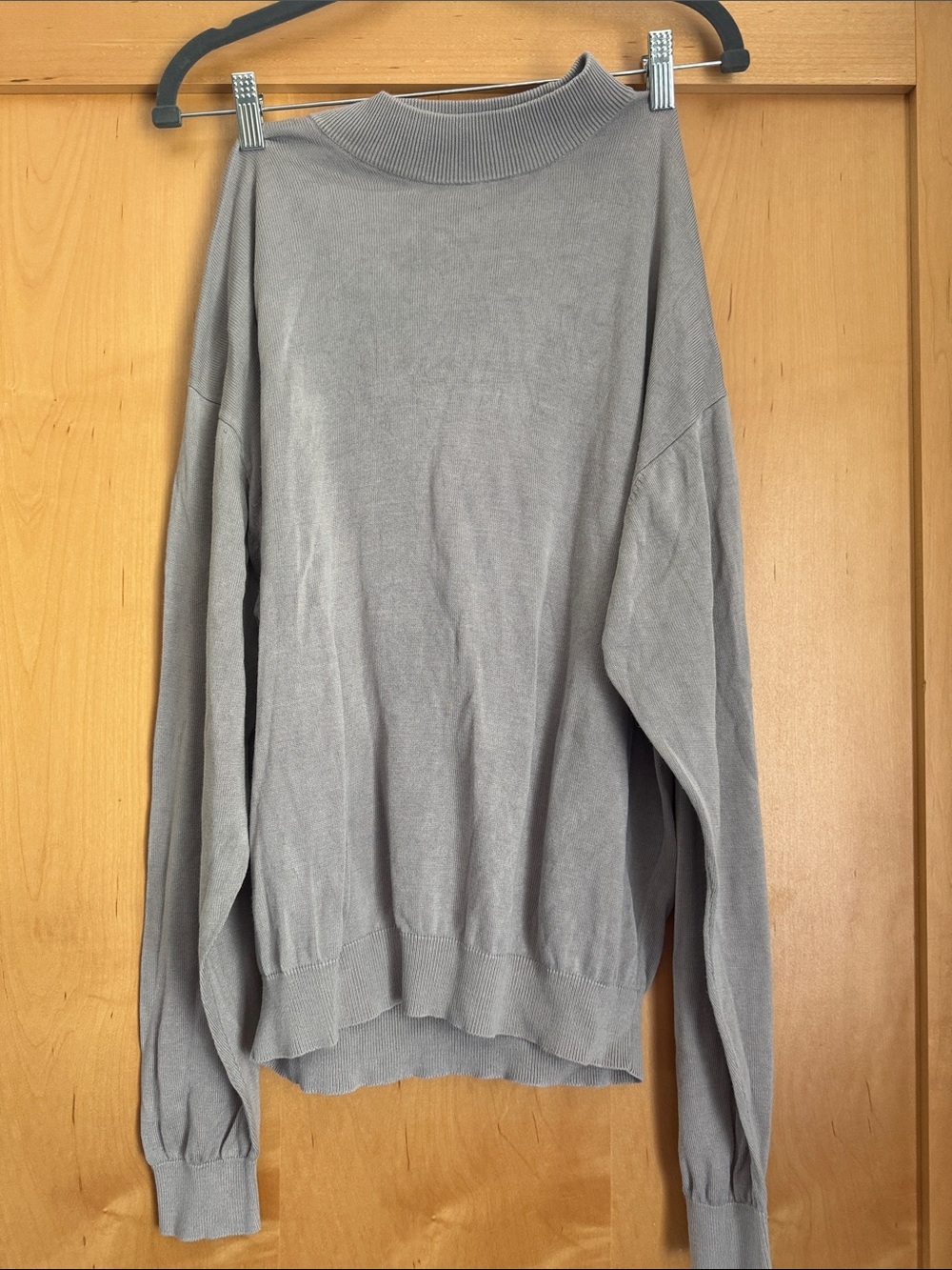 Pronto Uomo Grey Turtleneck Knit Sweater